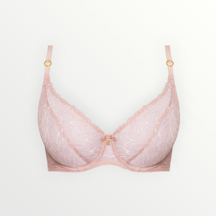 Amelia High Apex Bra | Powder Rose