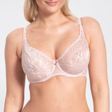 Amelia High Apex Bra | Powder Rose