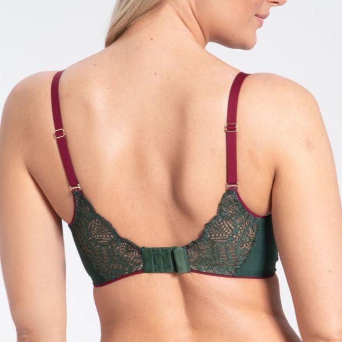 Charlotte Soft Balcony Bra | Malachite