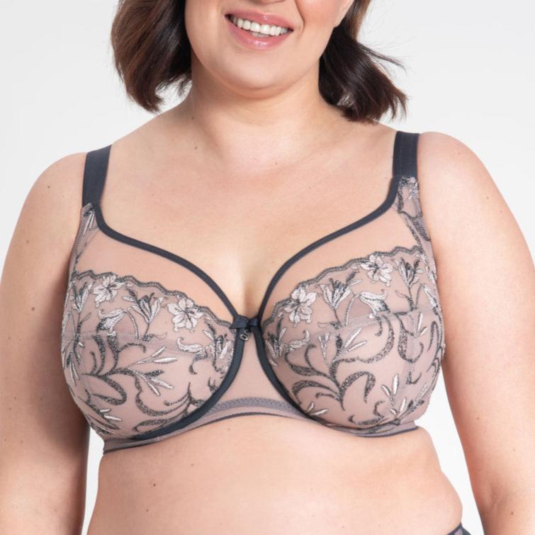 Eliza Side Support Bra | Graphite