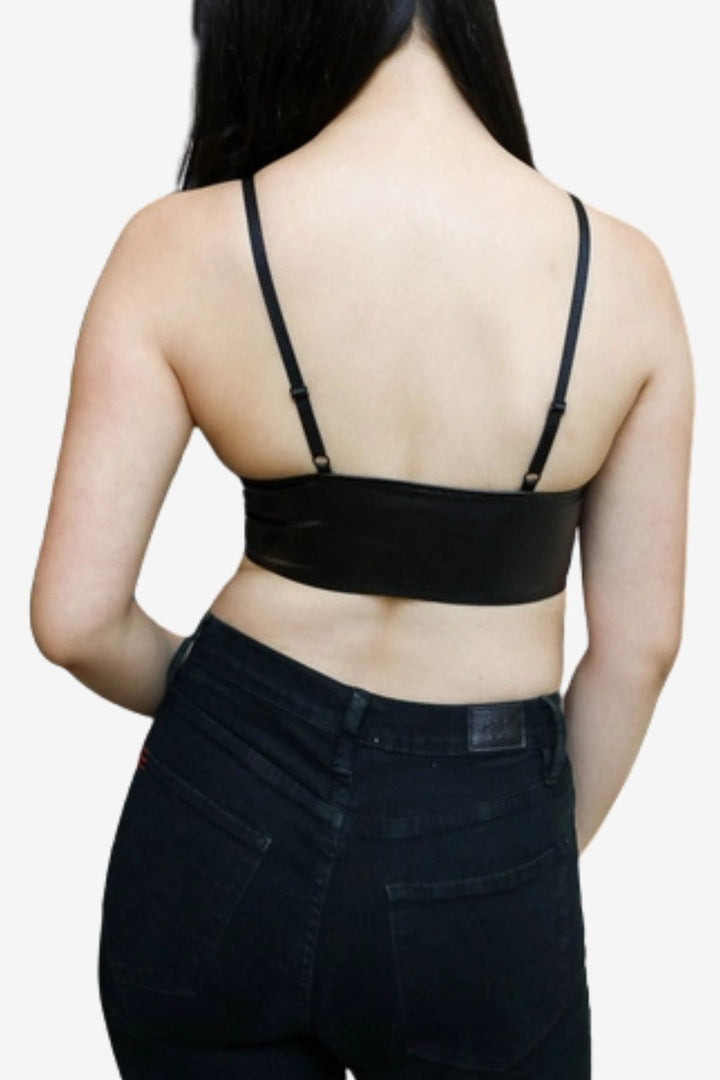 Faux Leather Bralette | Multiple Colors