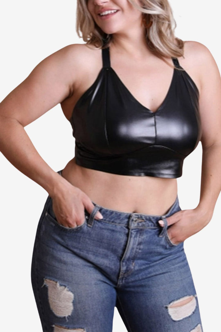 Faux Leather Bralette | Multiple Colors