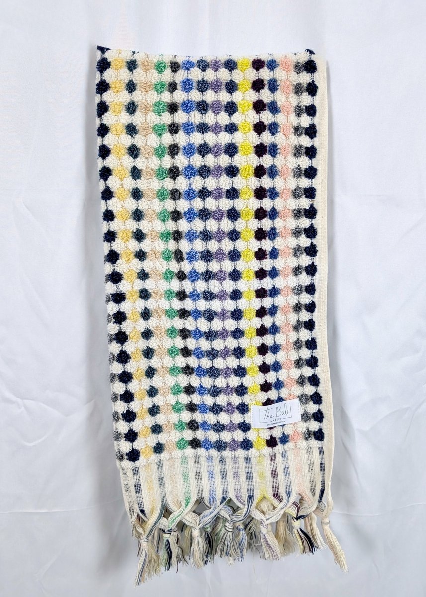 Bloom Collection - Oversized Hand Towel – Plush Turkish Cotton Hand Towel with Raised Pattern (17.5" x 35")