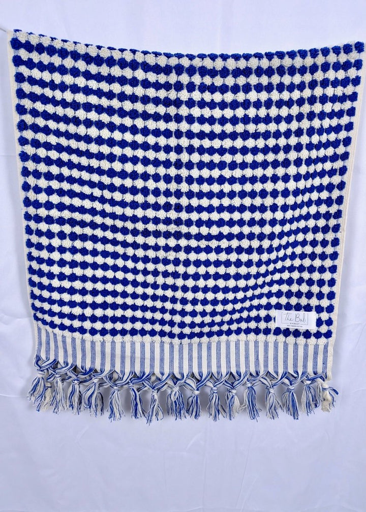 Bloom Collection - Oversized Hand Towel – Plush Turkish Cotton Hand Towel with Raised Pattern (17.5" x 35")