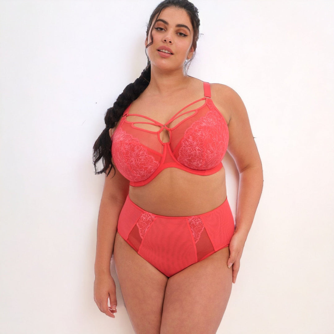 Strappy, Plunge, Bra, Plus size, Full Figure