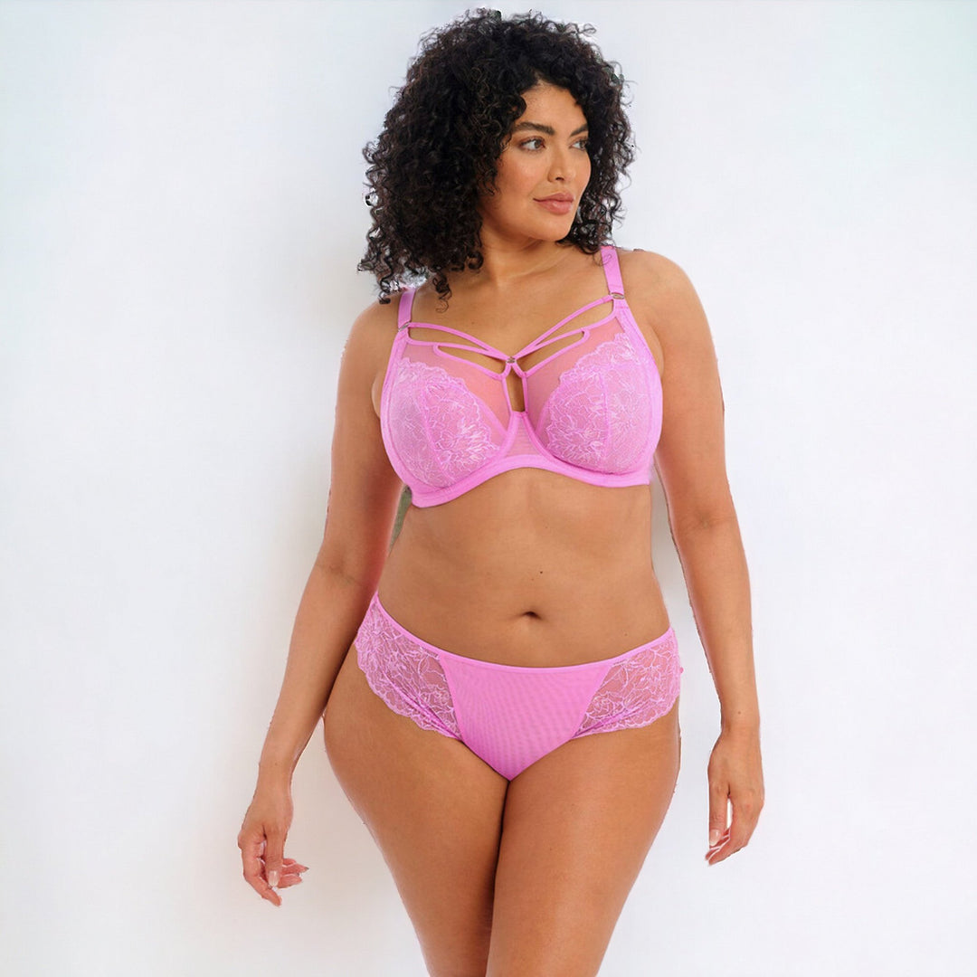 Brianna Strappy Plunge Bra | Very Pink