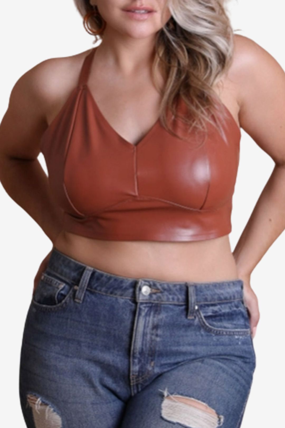 Faux Leather Bralette | Multiple Colors