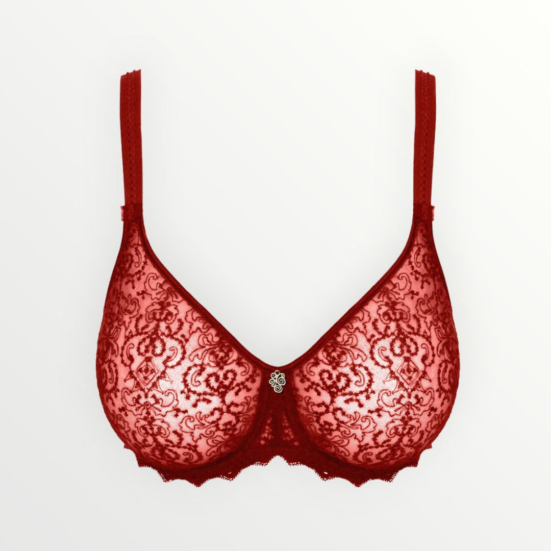 Enpreinte,Empreinte Seamless Bra, French Lingerie, Bra, Red Lingerie