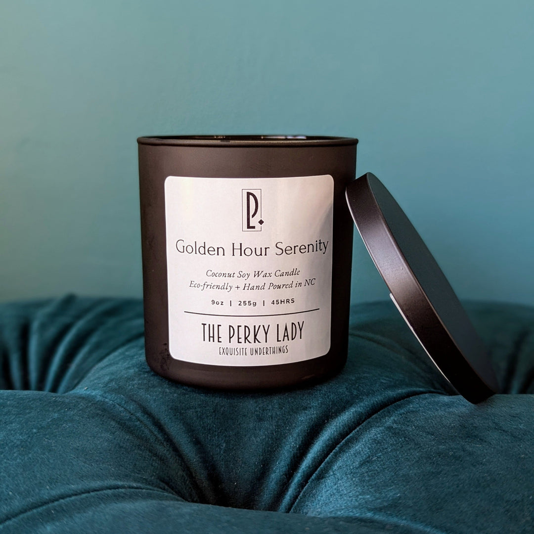 golden hour serenity luxury candle