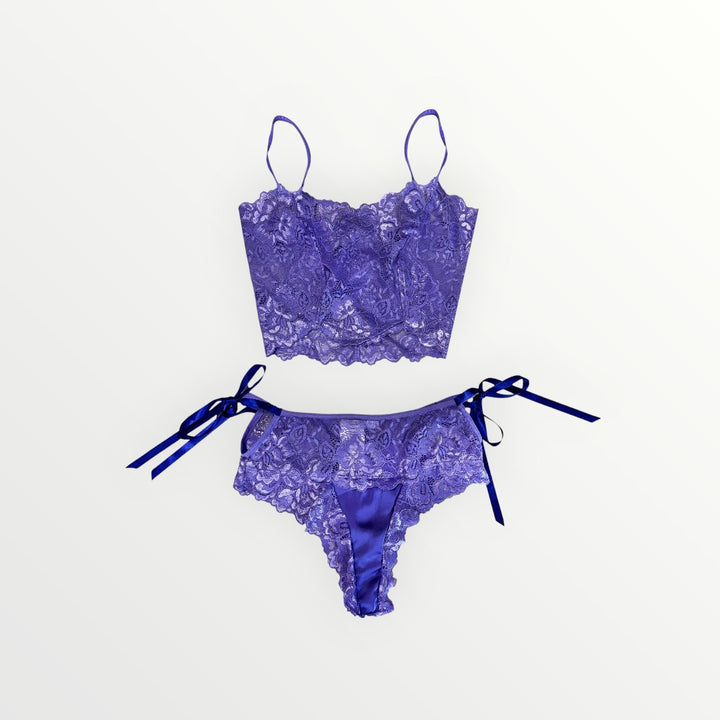 Hydrangea Lace Stretch Bralette Set