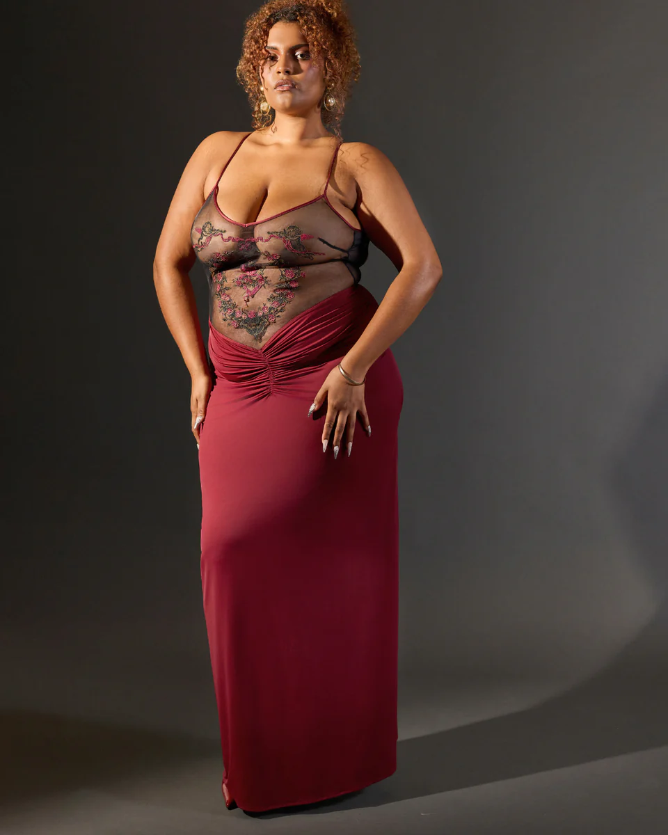 Immaculate Slip Gown | Burgundy