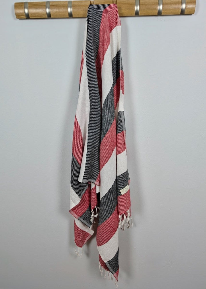Mesa Towel - Oversized, Quick-Drying, 100% Cotton Beach Towel with Bold Stripes