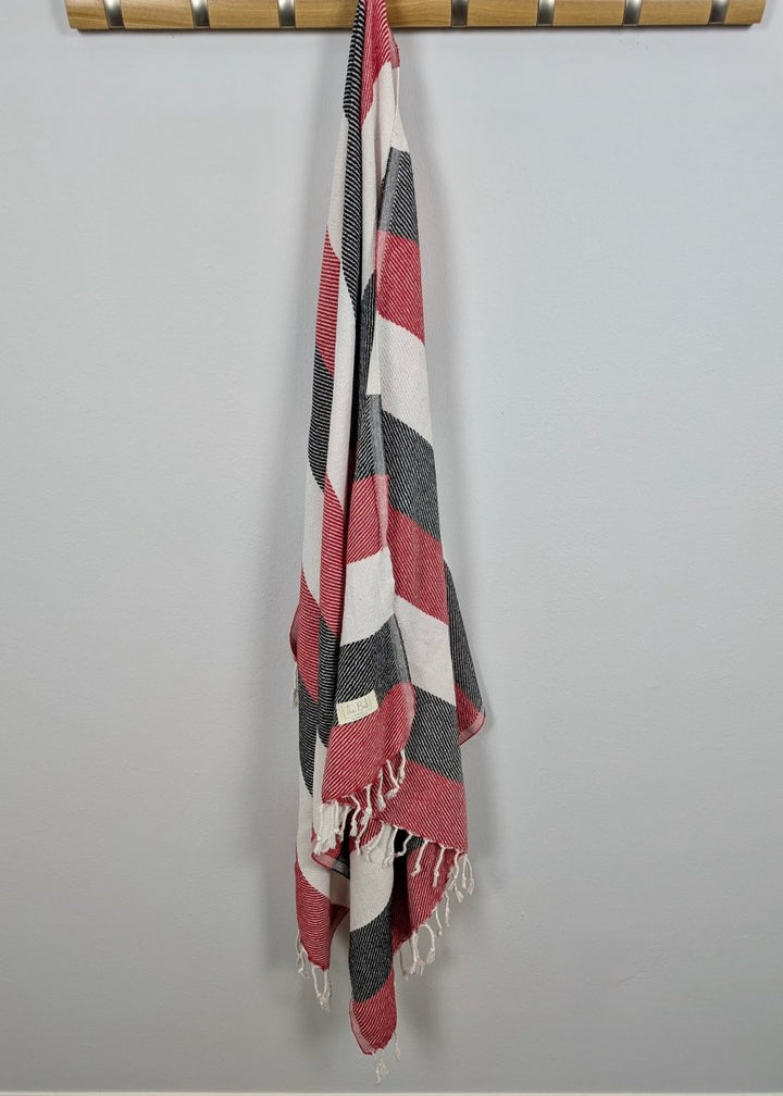Mesa Towel - Oversized, Quick-Drying, 100% Cotton Beach Towel with Bold Stripes
