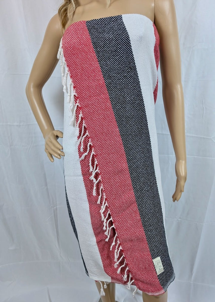 Mesa Towel - Oversized, Quick-Drying, 100% Cotton Beach Towel with Bold Stripes