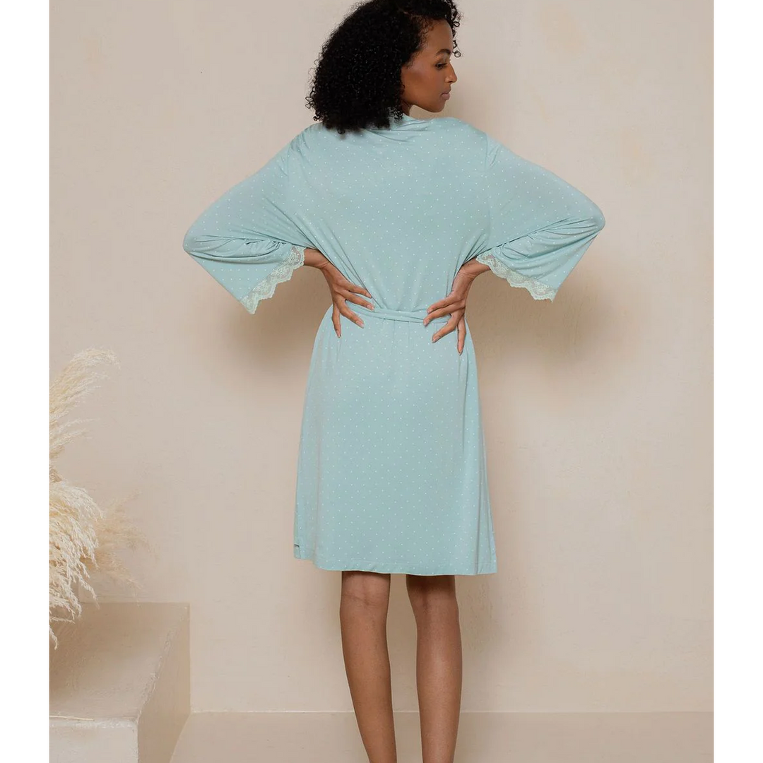 Under Arm Robe Short Lace Accent Robe – The Perky Lady®