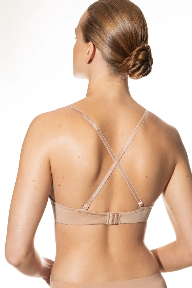 Joan Bi-stretch Sweetheart Multiway T-shirt Bra | Creamy Camel