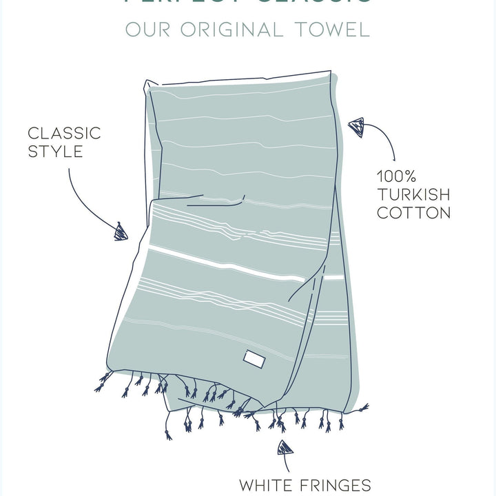 Perfect Classic | Turkish Bath & Beach Towel