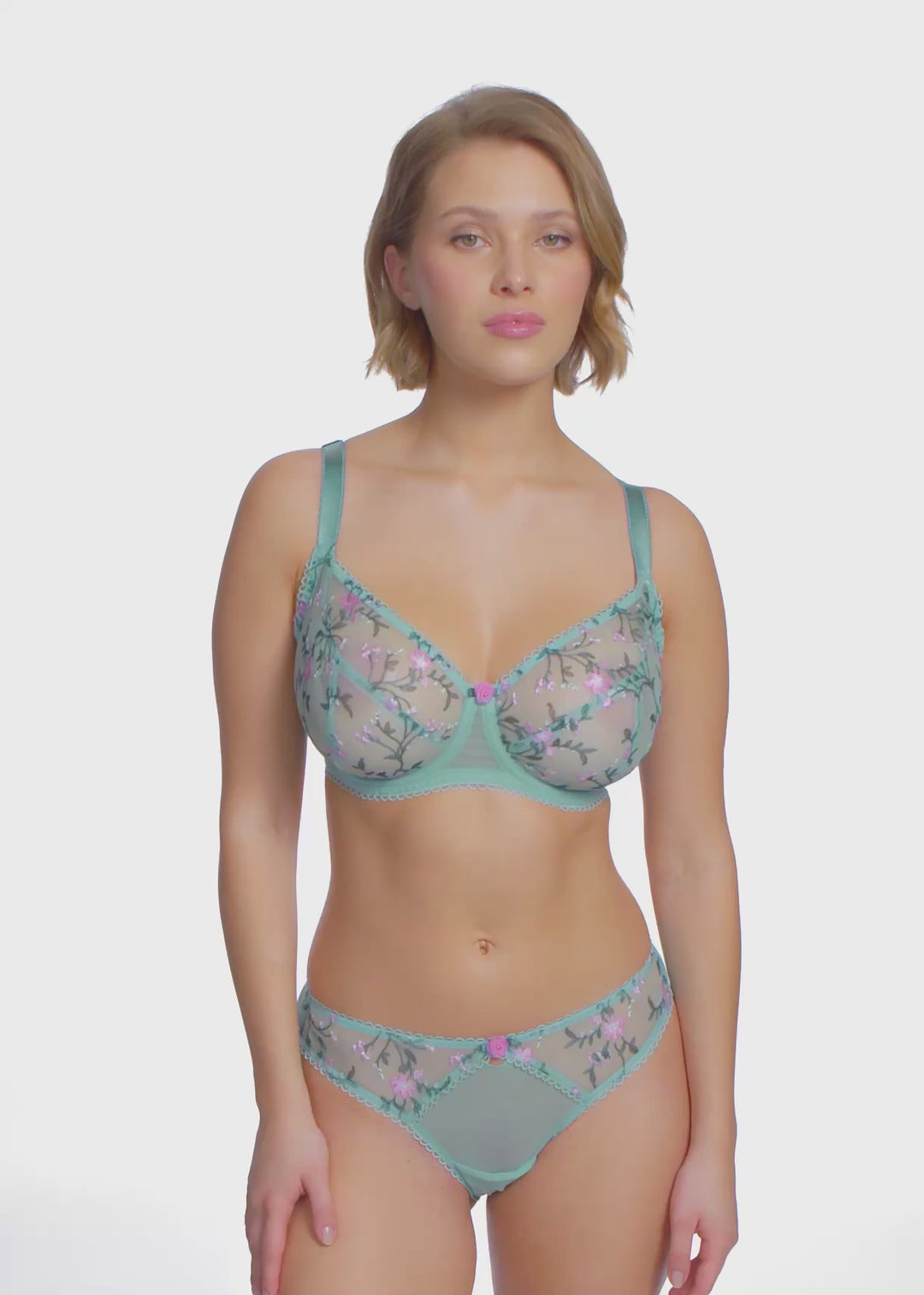 Love Crush Plunge Bra | Aqua Haze