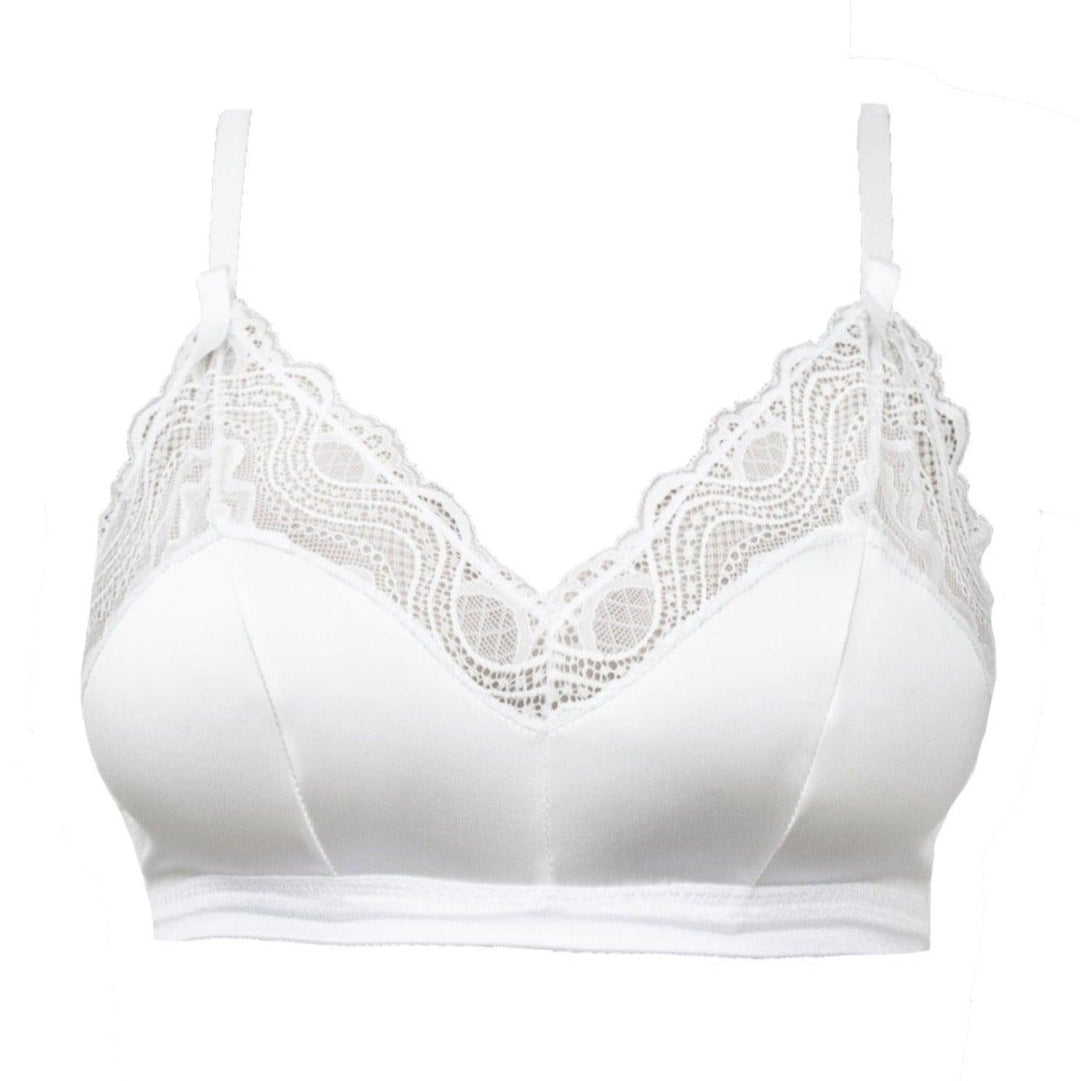 Spider's Web Satin and Lace Bralette