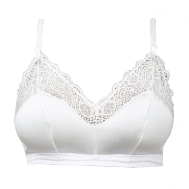 Spider's Web Satin and Lace Bralette