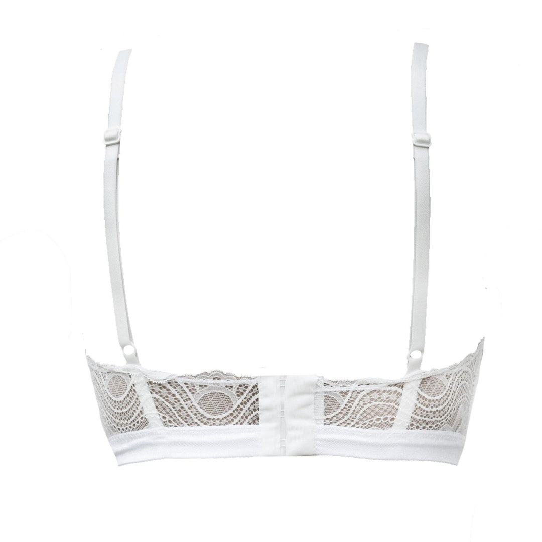 Spider's Web Satin and Lace Bralette