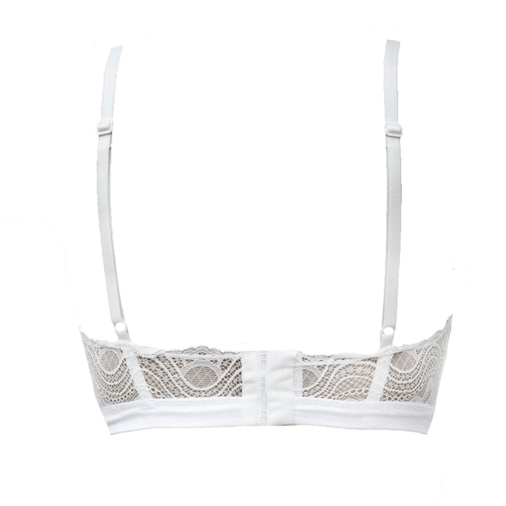 Spider's Web Satin and Lace Bralette