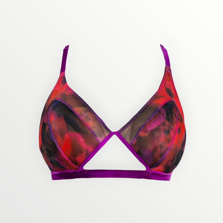 The Poppy Printed Cutout Bralette