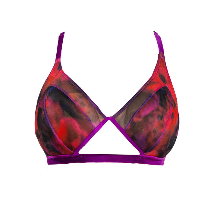 The Poppy Printed Cutout Bralette