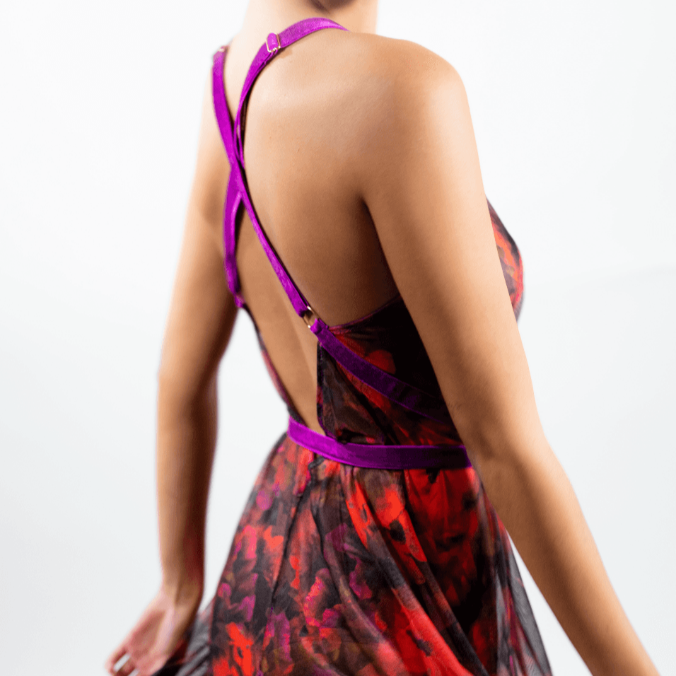 The Poppy Printed Tulle Gown