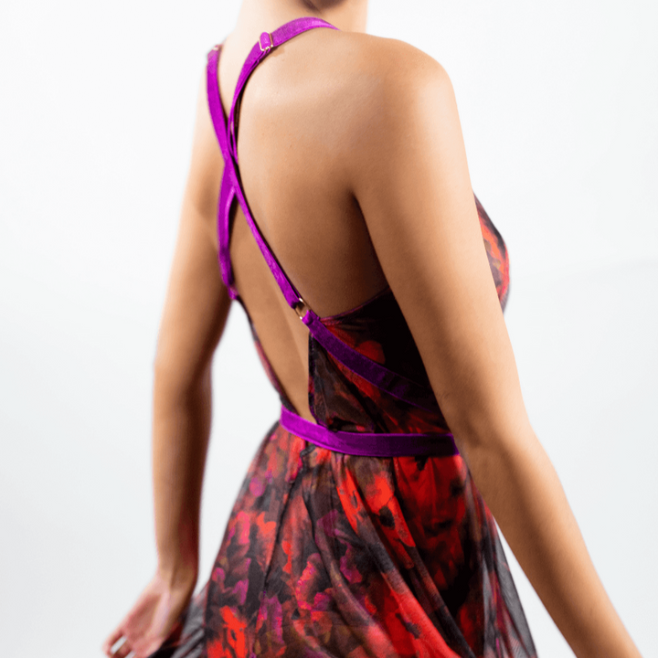 The Poppy Printed Tulle Gown