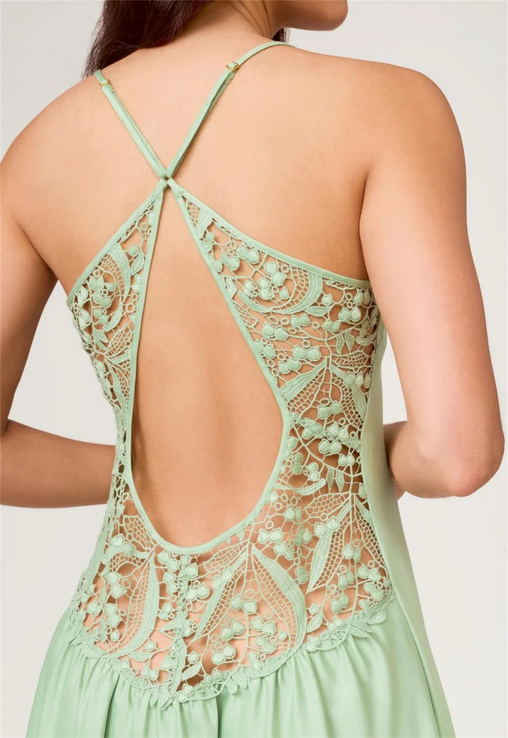 Isles Satin Chemise | Creme de Menthe