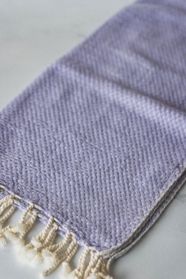 Waffle Weave Hand Towel Collection – 20”x40” Organic Turkish Cotton Towels with Tassels
