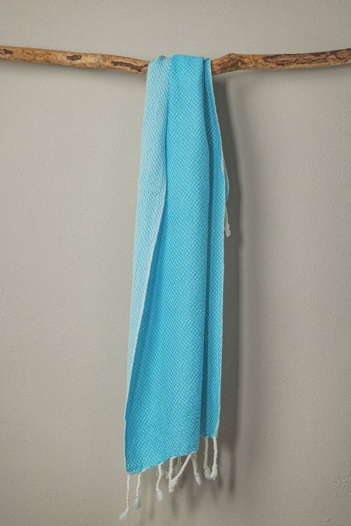 Waffle Weave Hand Towel Collection – 20”x40” Organic Turkish Cotton Towels with Tassels