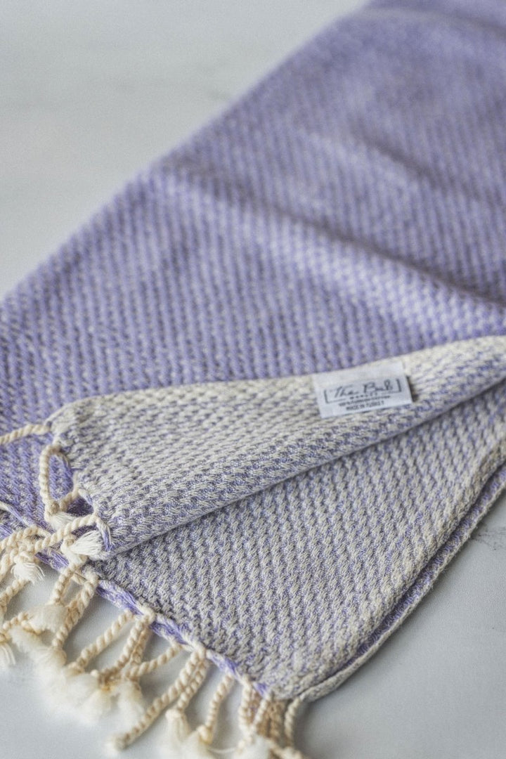 Waffle Weave Hand Towel Collection – 20”x40” Organic Turkish Cotton Towels with Tassels