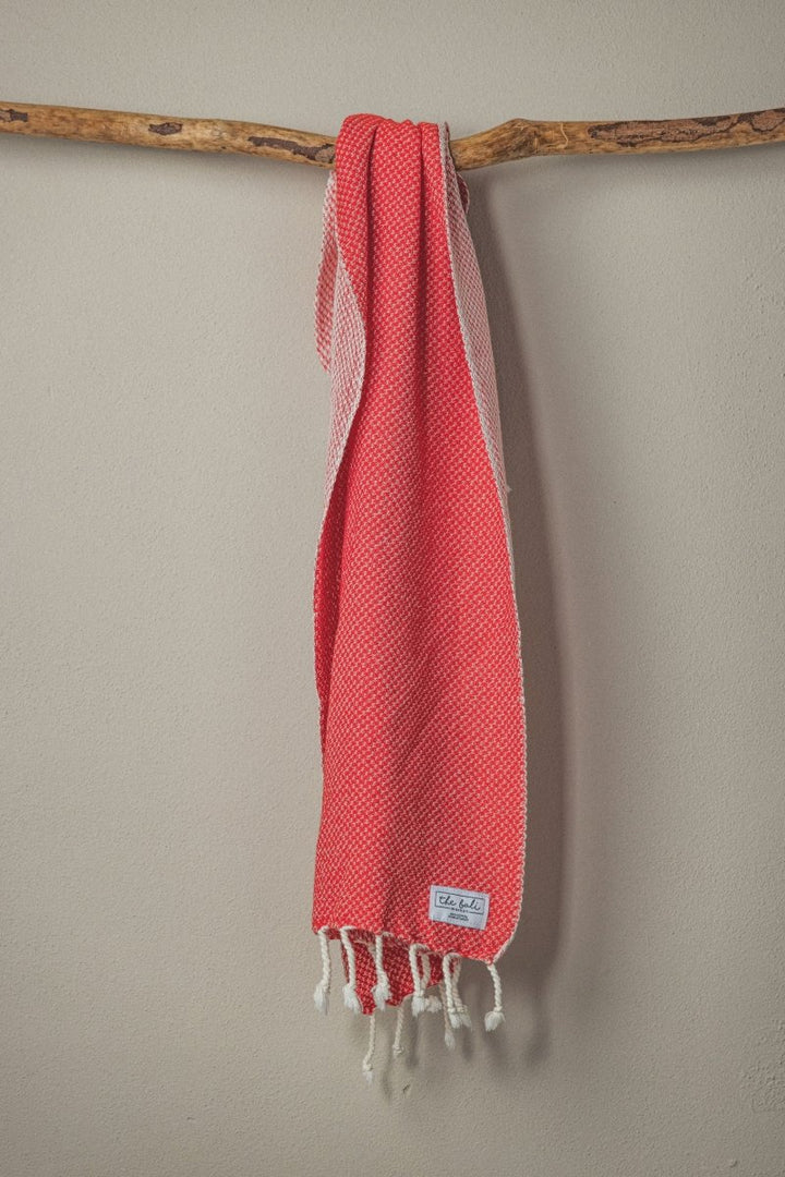 Waffle Weave Hand Towel Collection – 20”x40” Organic Turkish Cotton Towels with Tassels