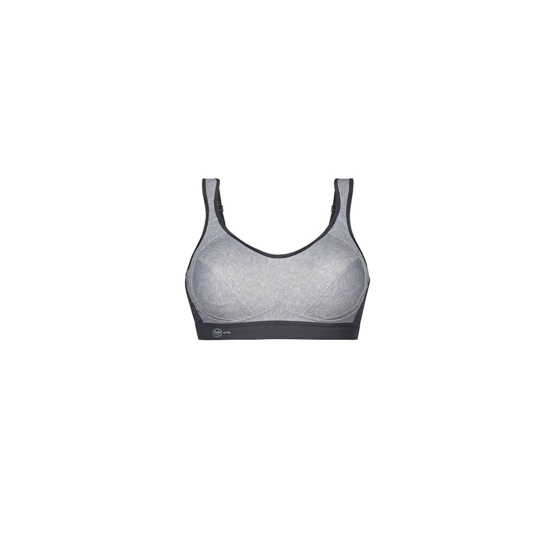 Anita Extreme Control Sports Bra in Heather Grey