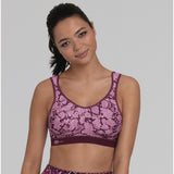 Anita Extreme Control Sports Bra in Rose Berry color