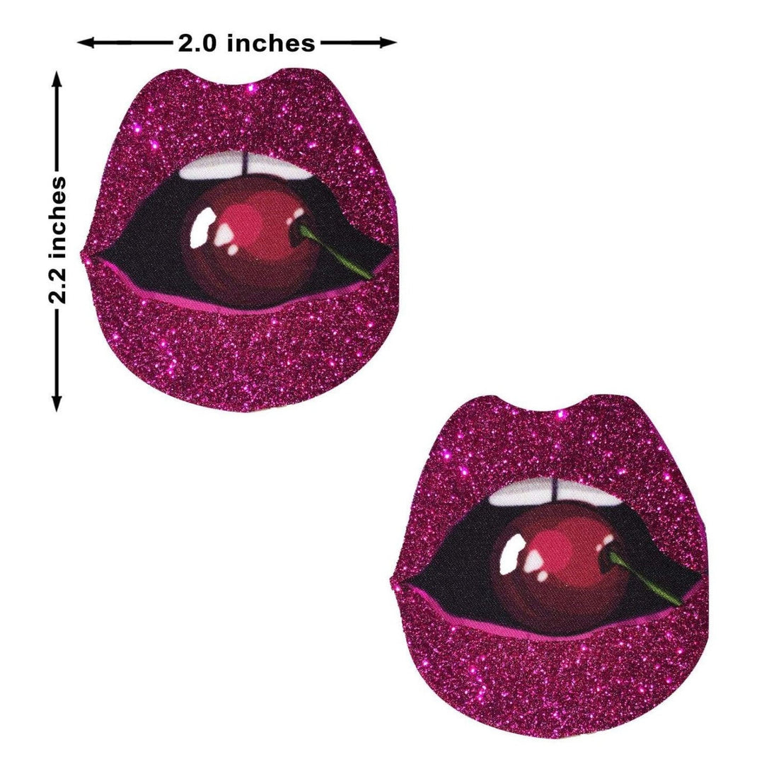 Glitter Cherry Bomb Nipple Cover Pasties