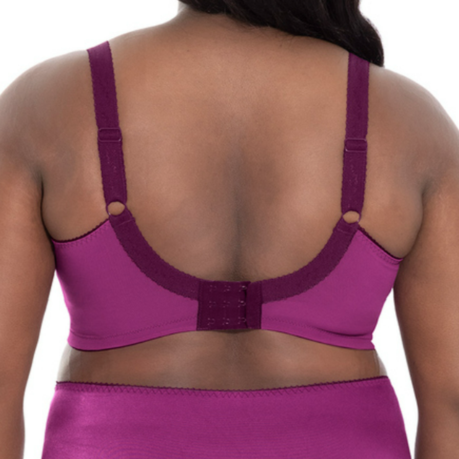 Goddess Keira Underwire Full Coverage Bra in Magenta model rear