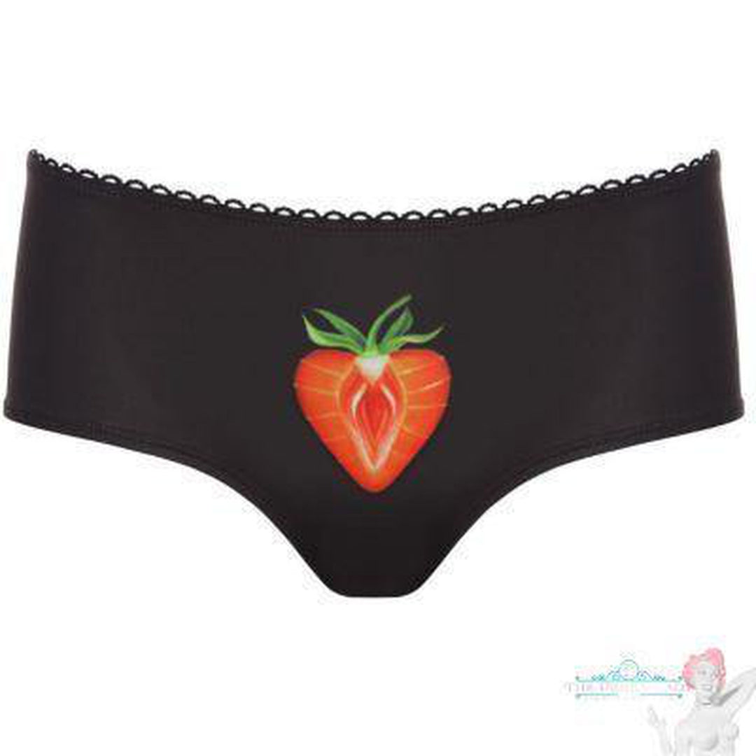 Lickstarter Hipster Panties with Strawberry Print