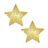 NevaNude Gold Glitter Star Nipple Cover Pasties