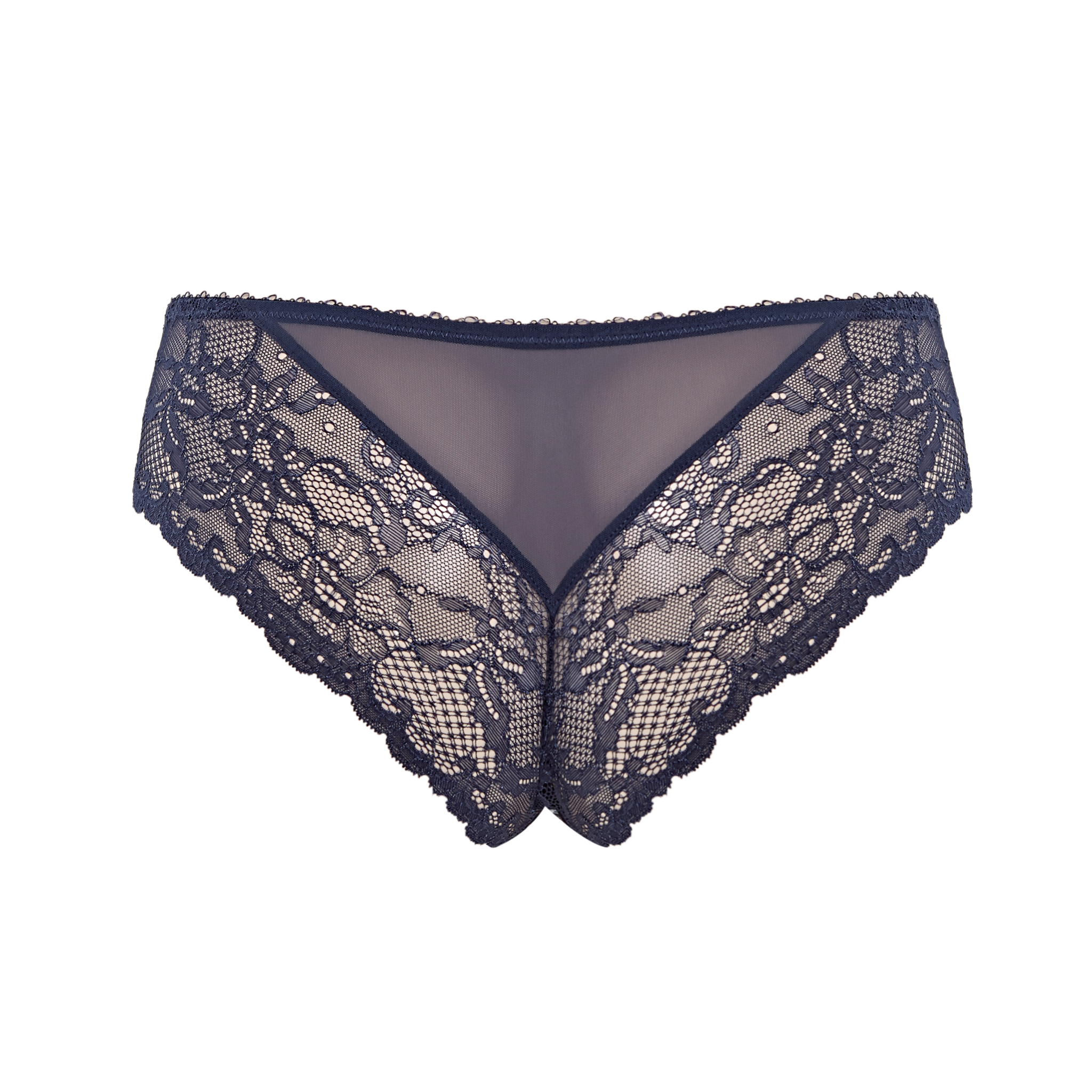 Panache Jasmine Brazilian Panty with Lace Detail