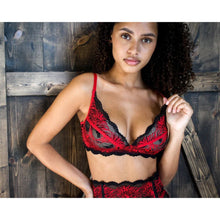 Load image into Gallery viewer, Pomegranate Love Comfy Non-wire Bralette
