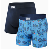Saxx Vibe Super Soft Men's Boxer Brief 2-Pack in Moosletoe and Navy