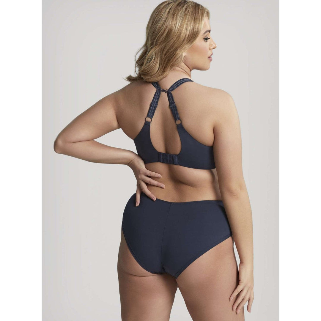 Sculptresse Karis Deep Brief in Navy, back view