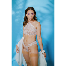 Load image into Gallery viewer, Cardin Metallic Lace Bralette &amp; Matching Panty Set
