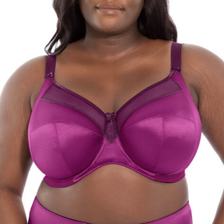 Goddess Keira Underwire Full Coverage Bra in Magenta model front